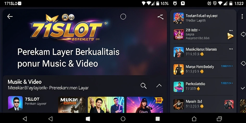 Antarmuka aplikasi 171SLOT yang sederhana dan fungsional.
