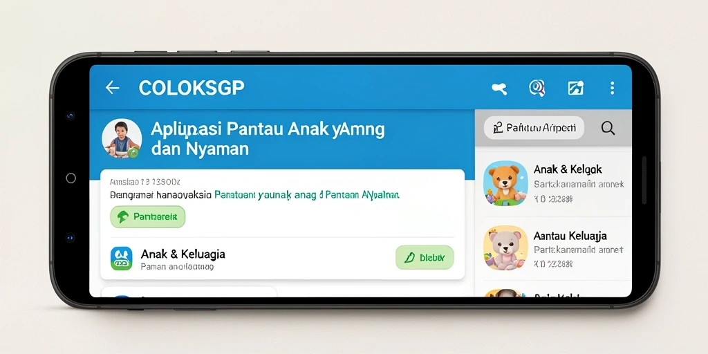 Tampilan antarmuka COLOKSGP yang sederhana dan fungsional.