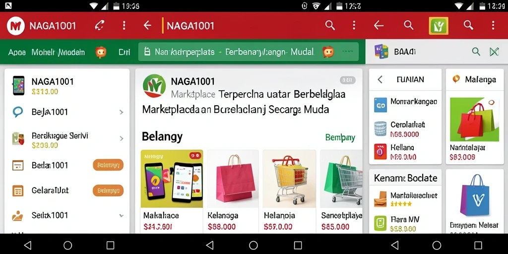 Antarmuka aplikasi NAGA1001 yang user-friendly dan menarik.
