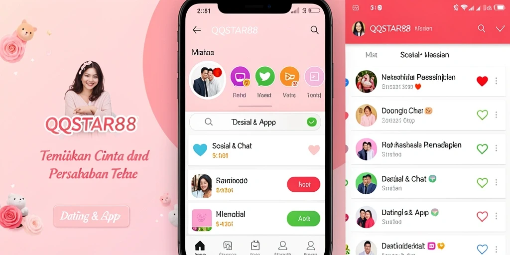 Antarmuka pengguna QQSTAR88 yang menarik dan interaktif untuk kencan online.